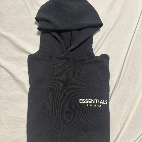 Fear Of God Essentials black Hoodie  size Small - Picture 1 of 9